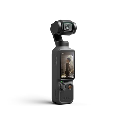 DJI Osmo Pocket 4 Value Bundle, 4K/240fps Vlog Camera, 3-Axis Stabilization, Active Track 7.0, 2 Mics +Grip Tripod + 128GB Memory, + More 3