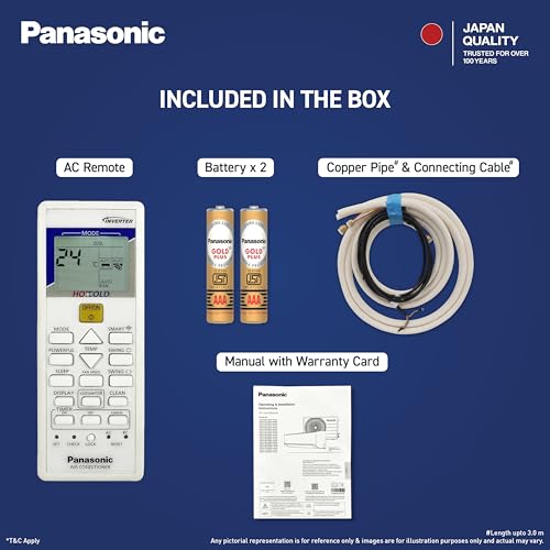 Panasonic 1.5 Ton 3 Star New Star Rated Hot & Cold Wi-Fi Inverter Smart Split AC (Matter/MirAIe, AI, -10~55°C Oper., Copper Condenser, 8in1 Convertible, 4-Way, PM 0.1 Filter, CS/CU-EZ18CKYXFM,White) 6