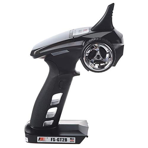 Flysky RC FS GT2B Radio Transmitter & FS-GR3E Receiver, 3 Channel 2.4Ghz Radio Controller with Internal Rechargeable Transmitter Battery - HOBBYMATE 5