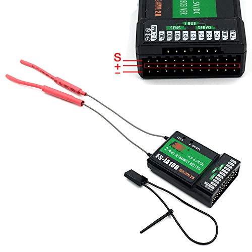 Flysky FS-iA10B Dual Antenna 10CH RC Receiver PPM Output Compatible for FS-I4 FS-I6 GT2E GT2G FS-I10 FS-I6S TH9X FS-CT6B GT3C CT3C FS-I4 FS-IT4S Transmitter (2PCS) 5