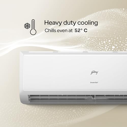 Godrej 1.5 Ton 3 Star Inverter Split AC with 5-in-1 Convertible Cooling| 5 Year Comprehensive Warranty| AI Powered| Heavy Duty Cooling at 52°C| Self Clean Technology (AC 1.5T EC HIC 18Q3TH WA) 4