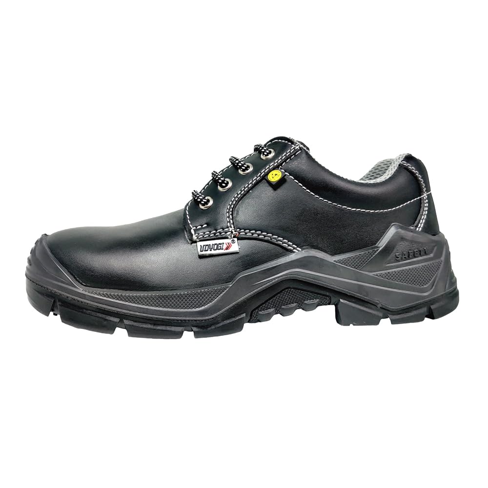 Udyogi Edge ESD (Electro Static Dissipative) - Safety Shoes | Made with Lightweight Microfiber, Double Density PU - SRC Sole 1