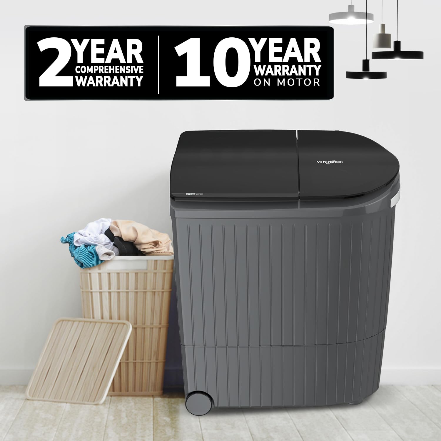 Whirlpool 9 Kg 5 Star Semi-Automatic Top Loading Washing Machine (HYDROWASH ELITE 9.0 MIDNIGHT GREY(10YR), 3D Wave Technology) 4