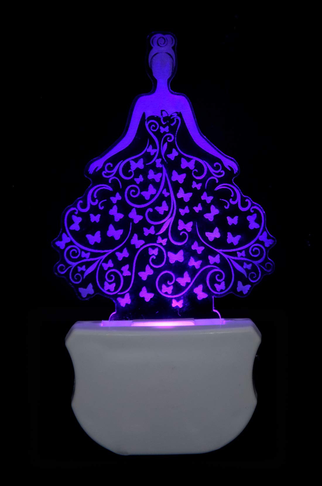 G Gojeeva The Bride 3D Illusion Night Lamp Comes with 7 Multicolor and 3D Illusion Design Suitable for Room,Drawing Room,Lobby 3