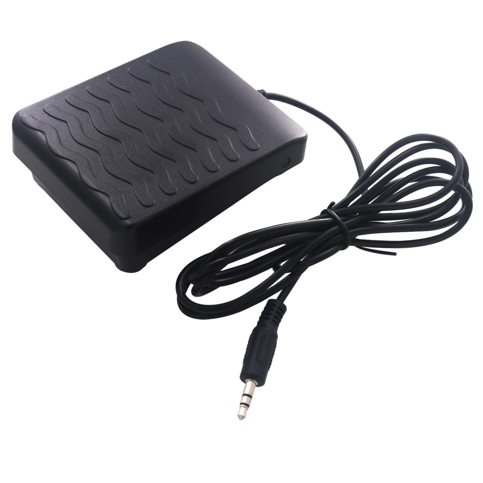 Vaveren Piano Sustain Pedal Electric Piano Sustain Foot Pedal 3.5mm Jack with 1.8M Cable Sturdy Piano Keyboard Pedal for Training, Exercise, Repairing 1
