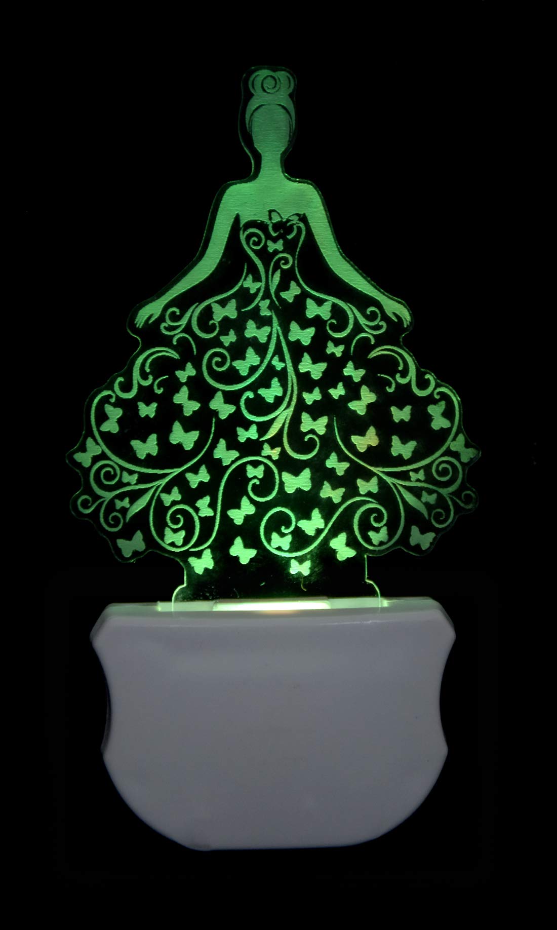 G Gojeeva The Bride 3D Illusion Night Lamp Comes with 7 Multicolor and 3D Illusion Design Suitable for Room,Drawing Room,Lobby 6