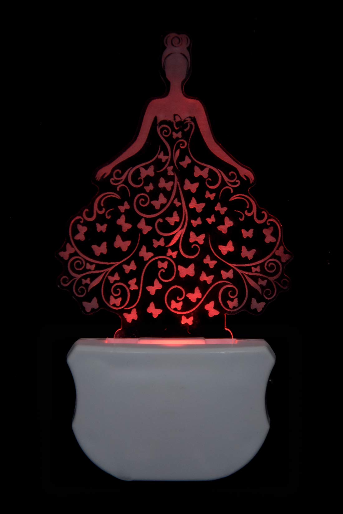 G Gojeeva The Bride 3D Illusion Night Lamp Comes with 7 Multicolor and 3D Illusion Design Suitable for Room,Drawing Room,Lobby 4