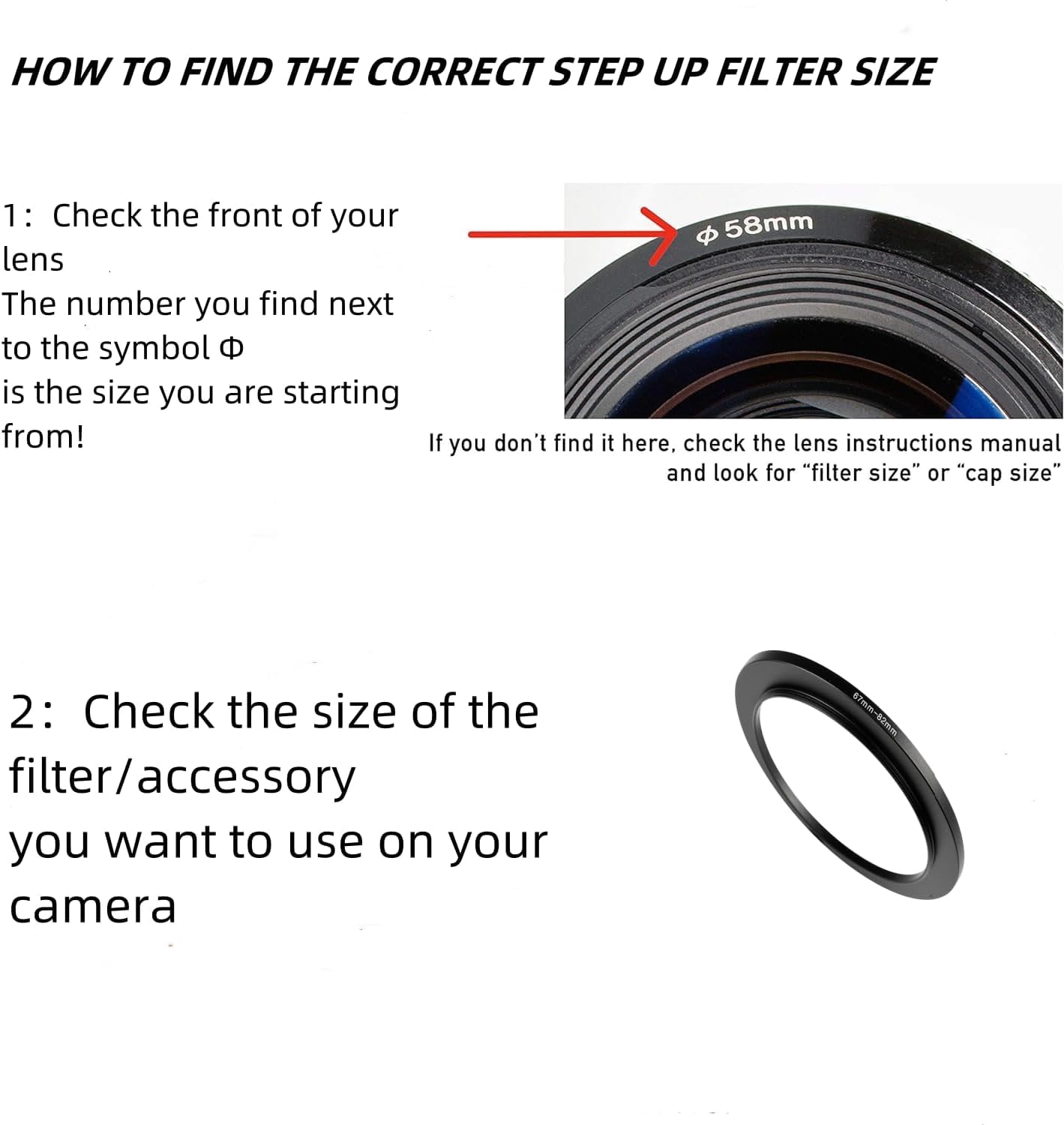 YLLXZQ Step-up Adapter Rings,49mm to 43mm Step Up Ring,Step-Down Rings Filter Ring Adapter,for All Brands of DSLR Camera Lens UV ND CPL Stepping Rings Step Down Rings Filter Adapter 5