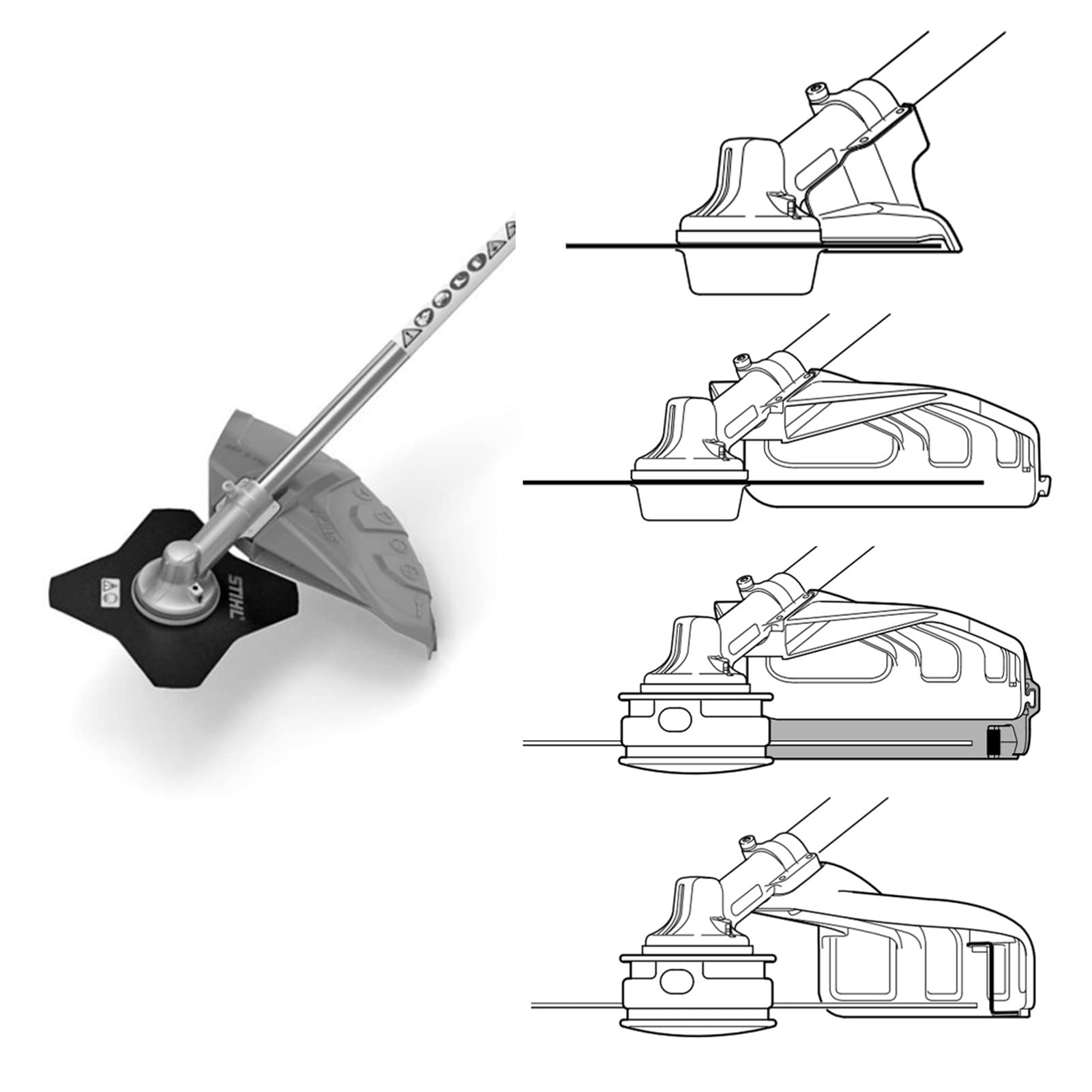 Milikaco String Trimmer Weed Eater Gear Head Replacement for FS56RC FS 70 FS91 FS94R FS120 FS130 FS131 FS 240 FS250 3