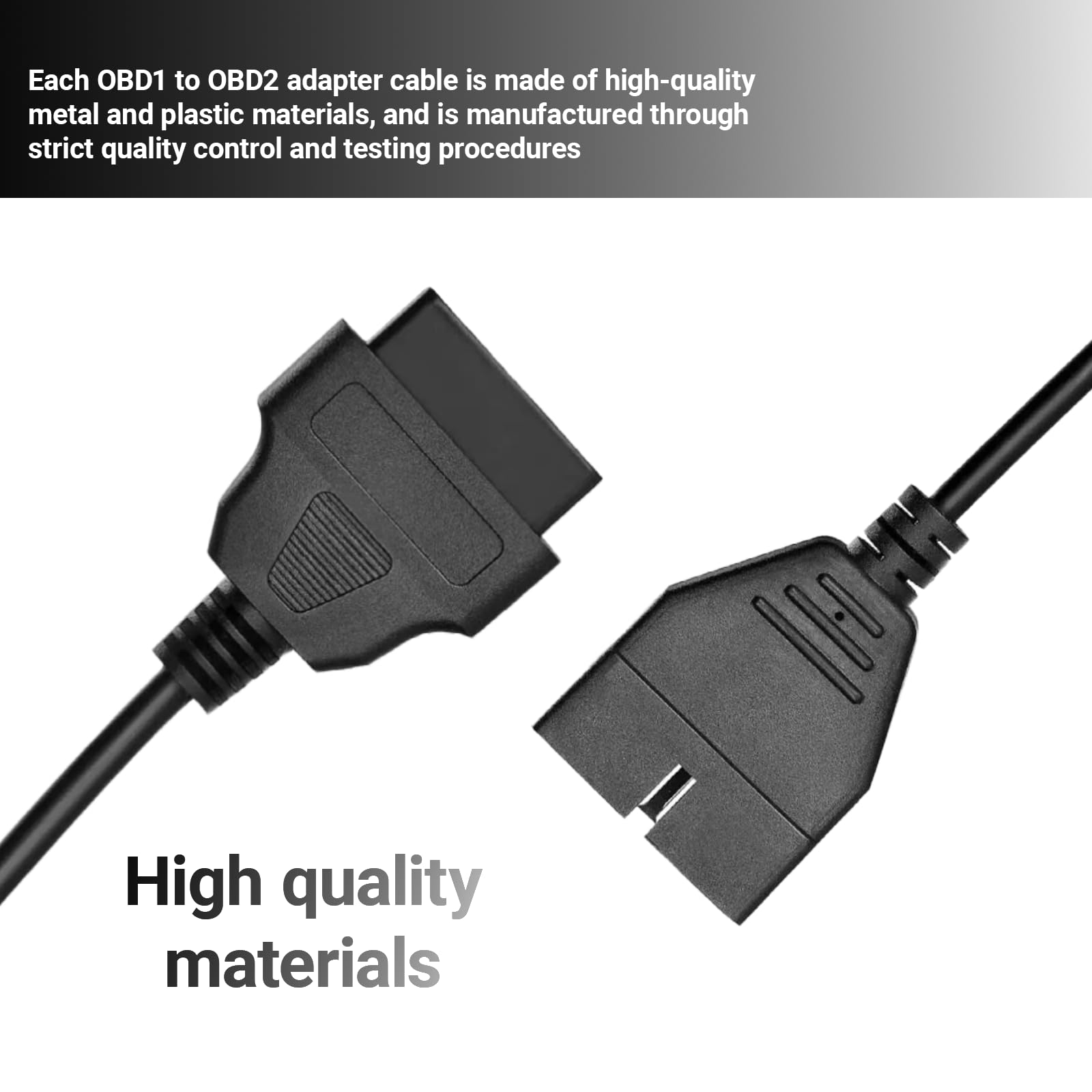 YYTQP OBD1 Scanner Connector, OBD1 to OBD2 Adapter, Scanning Diagnostic Extension Tool Cable Connector, Compatible with 12 Pin Adapter 5