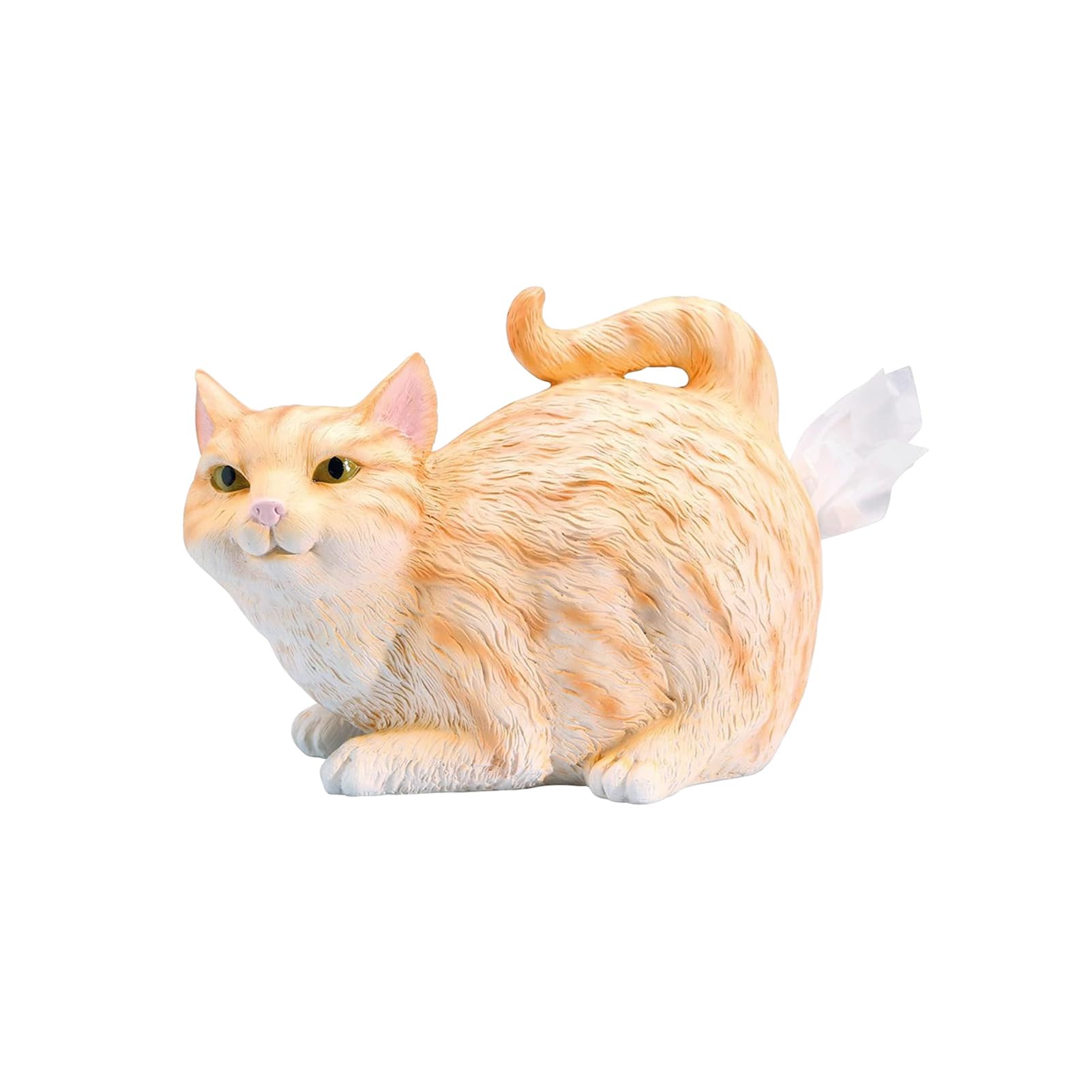 Cat Butt Tissue Box | Humorous Resin Craft Tissue Dispenser Shaped Like a Square Cat, Ideal for Bathroom & Bedroom Decor, Perfect for Cat Lovers 4