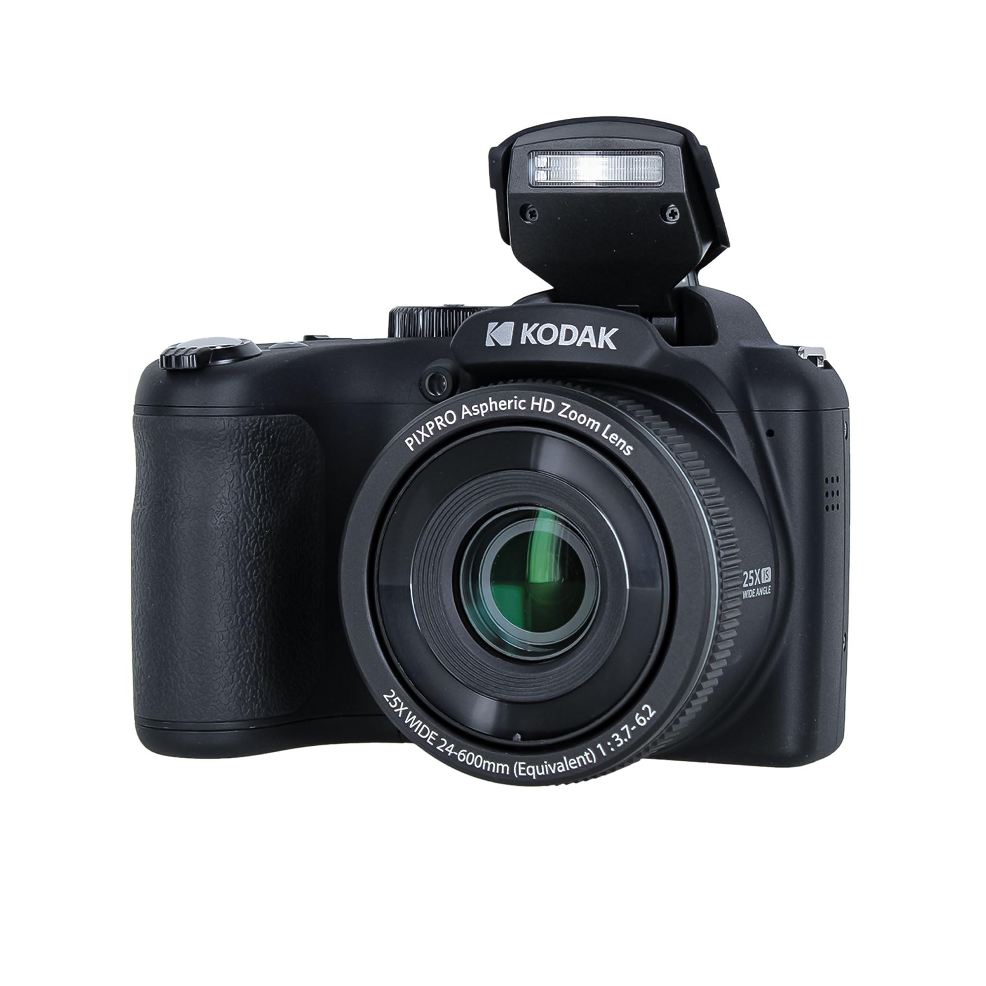 Kodak Pixpro AZ255 Digital Camera (AZ255BK) Bundle Including: 64 GB Memory Card, Rechargeable Batteries, Case, Neck Strap, Lens Caps, Full Cleaning Kit, Card Reader, Card Wallet, USB Cable, Cap Keeper 3