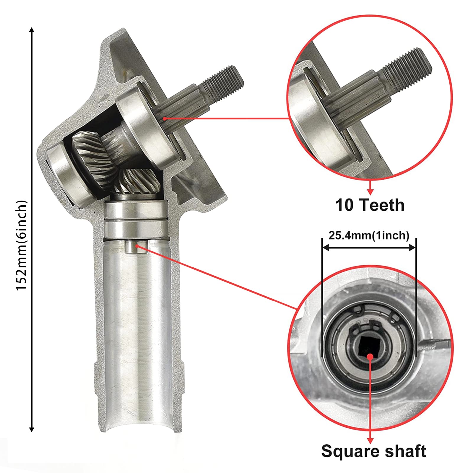 Milikaco String Trimmer Weed Eater Gear Head Replacement for FS56RC FS 70 FS91 FS94R FS120 FS130 FS131 FS 240 FS250 4