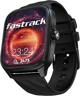 Fastrack Astor FS1 Pro Smart Watch, 1.97" AMOLED Display, Bluetooth Calling, 100+ Sports Modes, SpO2 & Heart Rate Monitoring, Women's Health, IP68, Up to 5 Days Battery, Functional Crown (Black) 1