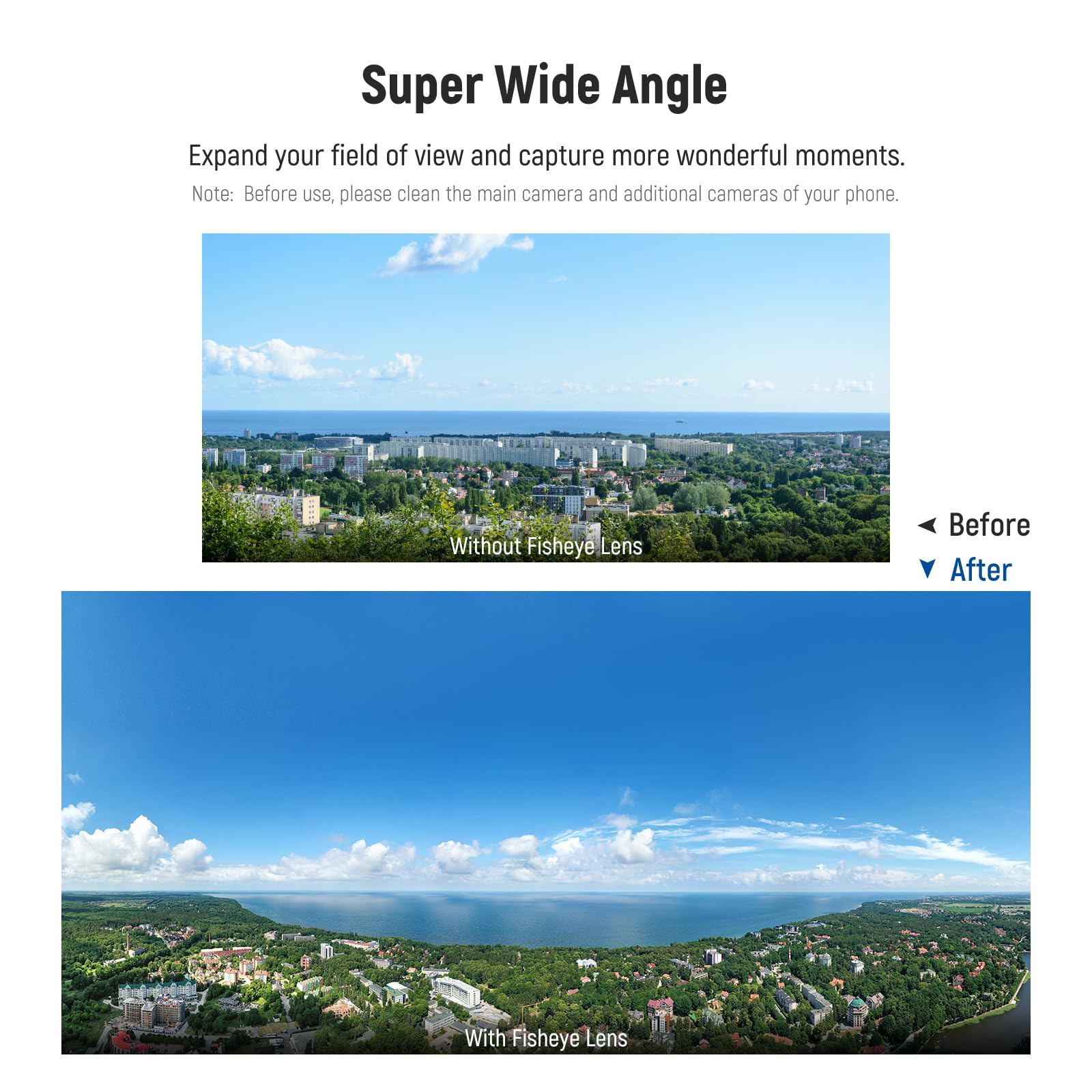 NEEWER 8mm Fisheye Lens with 220 Wide Angle & 17mm Thread Phone Lens Clip, Also for 17mm Threaded Phone Cage/Case/Clamp/Backplate, LS-29 PRO 3
