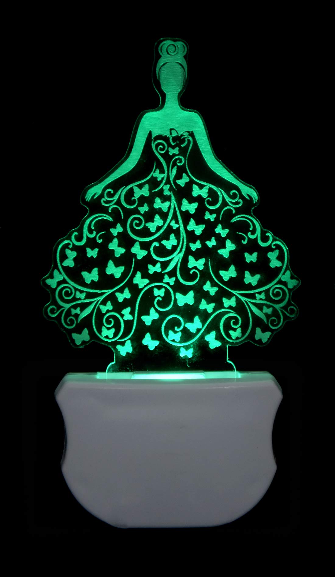 G Gojeeva The Bride 3D Illusion Night Lamp Comes with 7 Multicolor and 3D Illusion Design Suitable for Room,Drawing Room,Lobby 2