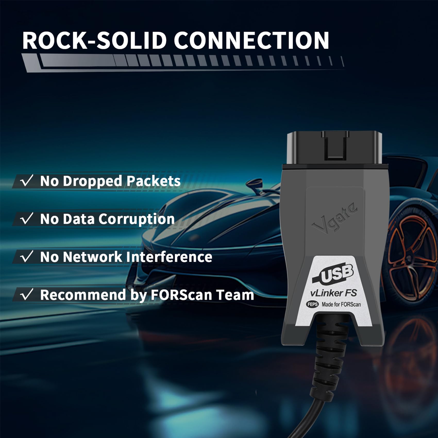 vLinker vLinker FS USB OBD2 Adapter Diagnostic Tool for FORScan HS/MS-CAN Car Auto Switch, ECU Programming & Modification, Hacker-Proof, Unlock Advanced and Hidden Functions 5