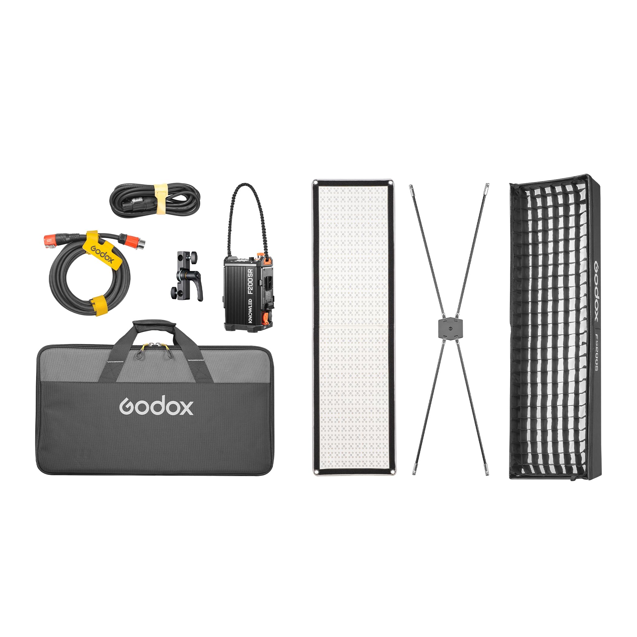 Godox KNOWLED F200SR RGB Flexible LED Light Mat (1 x 4') 1