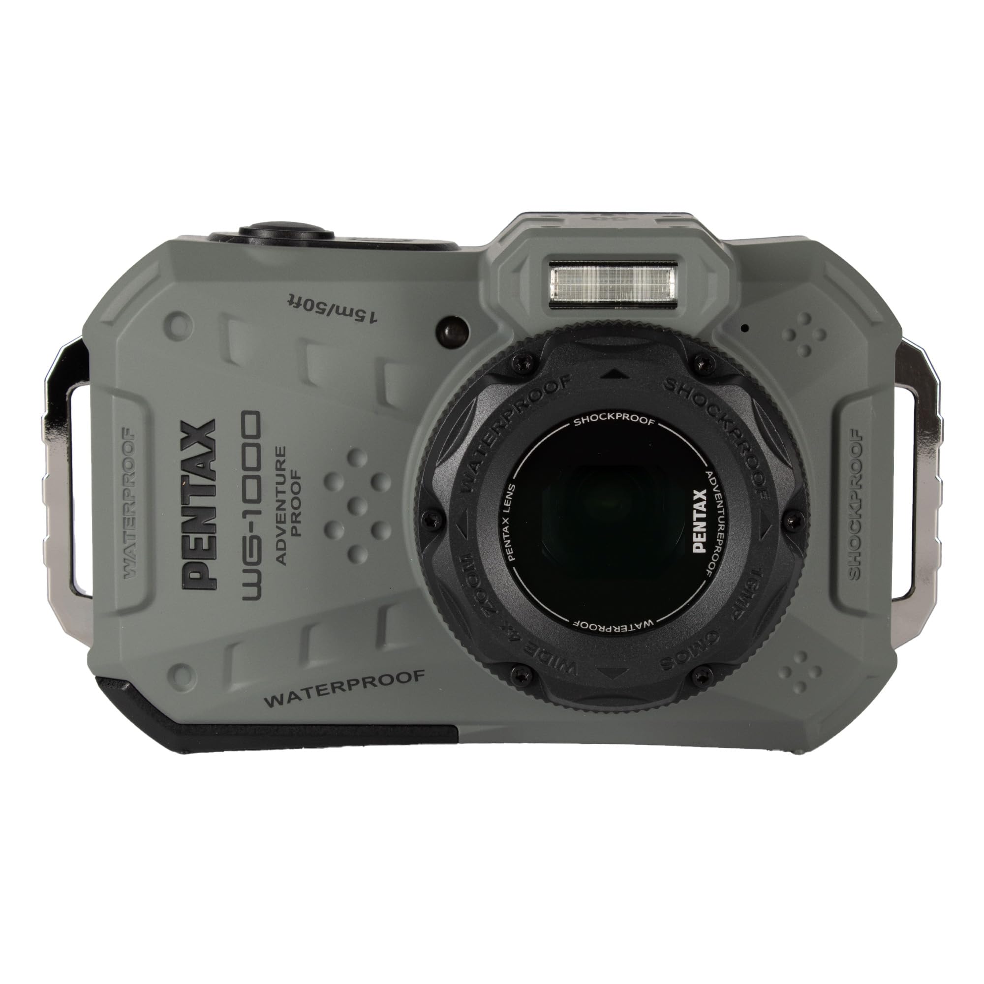 Ricoh PENTAX WG-1000 Digital Camera Olive | Compact Point and Shoot Camera for Travel, Everyday Photos and Outdoor Use (02164) + 64GB Card +More (15pc Bundle) 3
