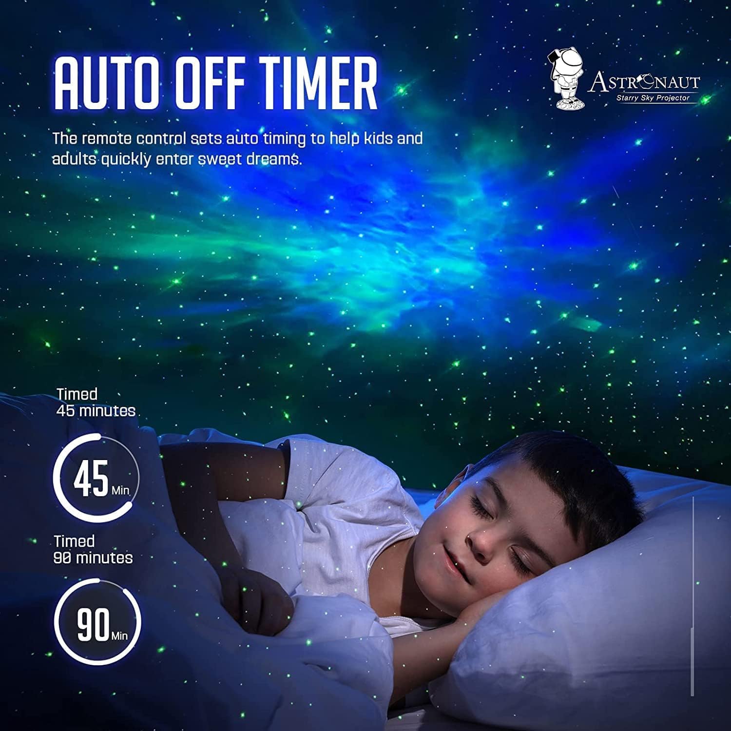 One94Store Astronaut Galaxy Projector Night Light – 360° Rotating Star Nebula Lamp with Remote, Timer & Adjustable Head for Kids Bedroom, Home Decor, Gaming Room & Party Lights 6
