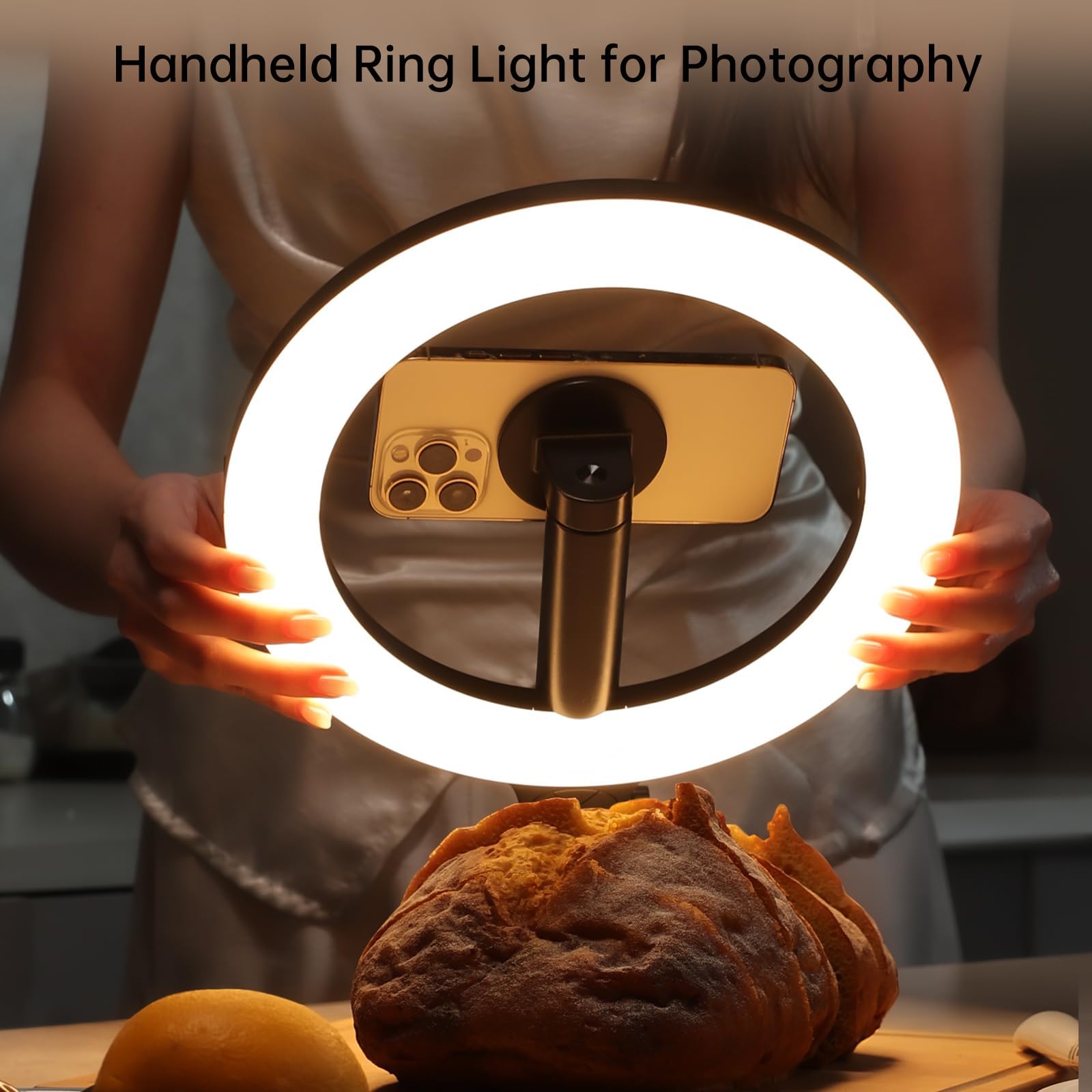 10.2" Magnetic Ring Light with 64" Tripod for iPhone Mag Safe, 5000mAh Rechargeable Ring Light with Stand, 3000k-6500K Phone Tripod with Light for Video, Photography, Live Stream, TikTok, YouTube 5