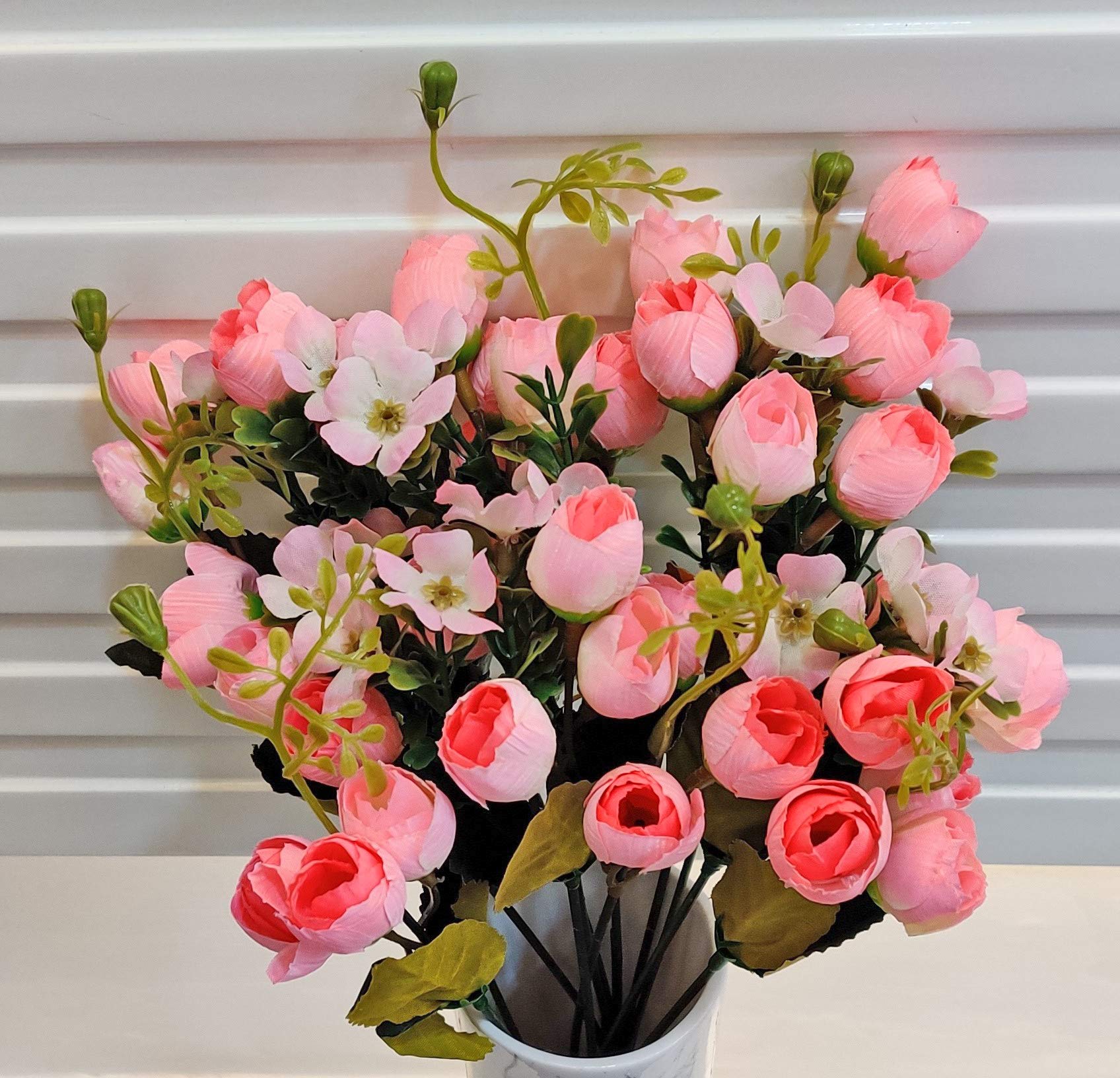 ARTSY® Artificial Flowers for Home Decoration Tulip Bunch Small Size Bunch Without Vase, Combo, Pack of 2 Pieces 2