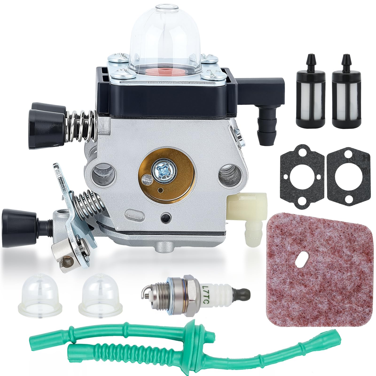 Hipa FS55R Carburetor for STHIL FS55R FS45 FS38 HS45 FS55 KM55R FS46 FS55RC FS 55R HS 45 FS 38 FS 45 FC55 FS45C HL45 FS46C KM55 FS55C FS55T FS45L String Trimmer Weedeater Parts 1