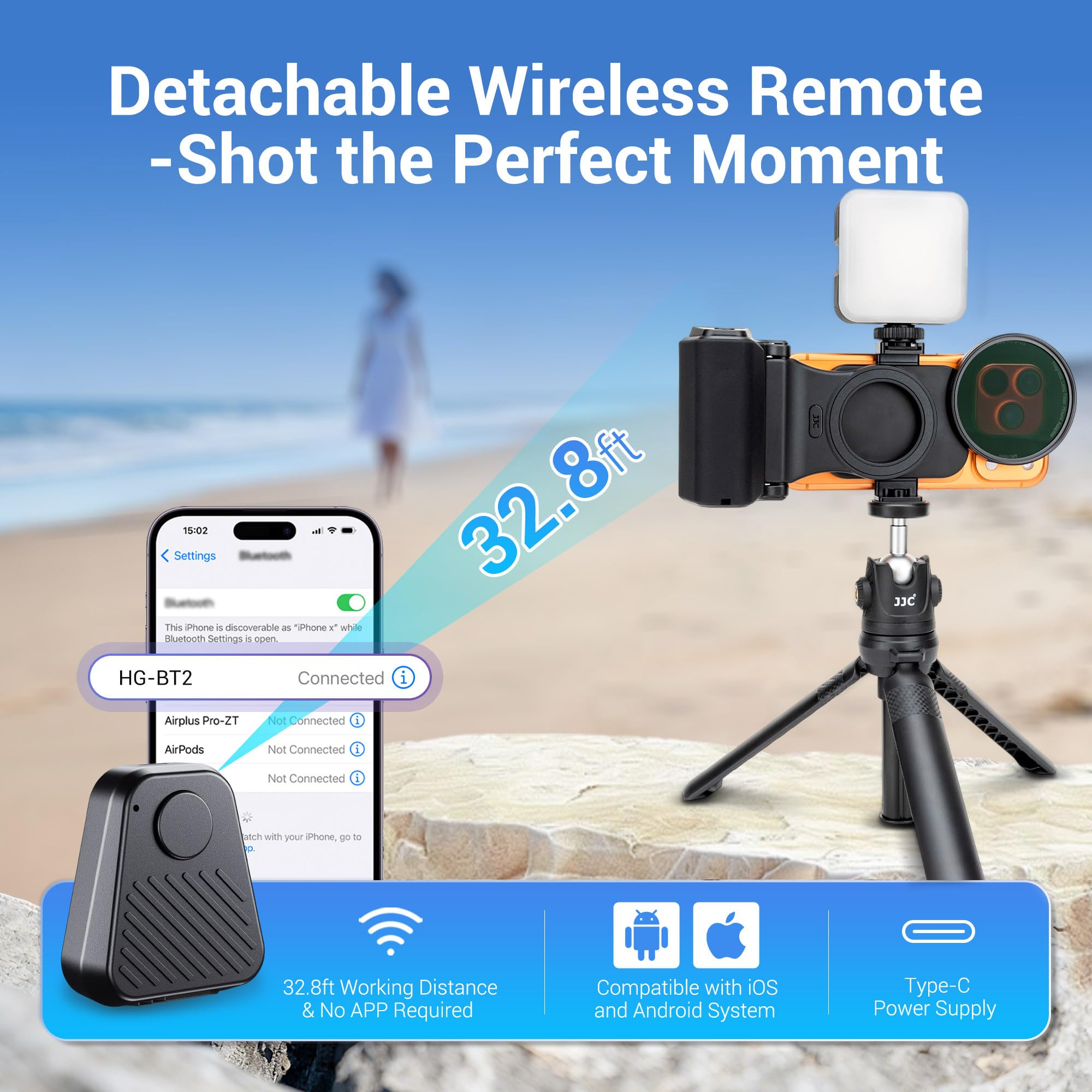Upgraded 67mm Magnetic Phone Lens Filter Mount with Phone Camera Grip Kit for iPhone 17 Air 16 15 Pro Max,Filter Adapter Set w Cold Shoe & 1/4'' Hole Pull-Out to Fit Pro Max Plus(No Filters Include) 5