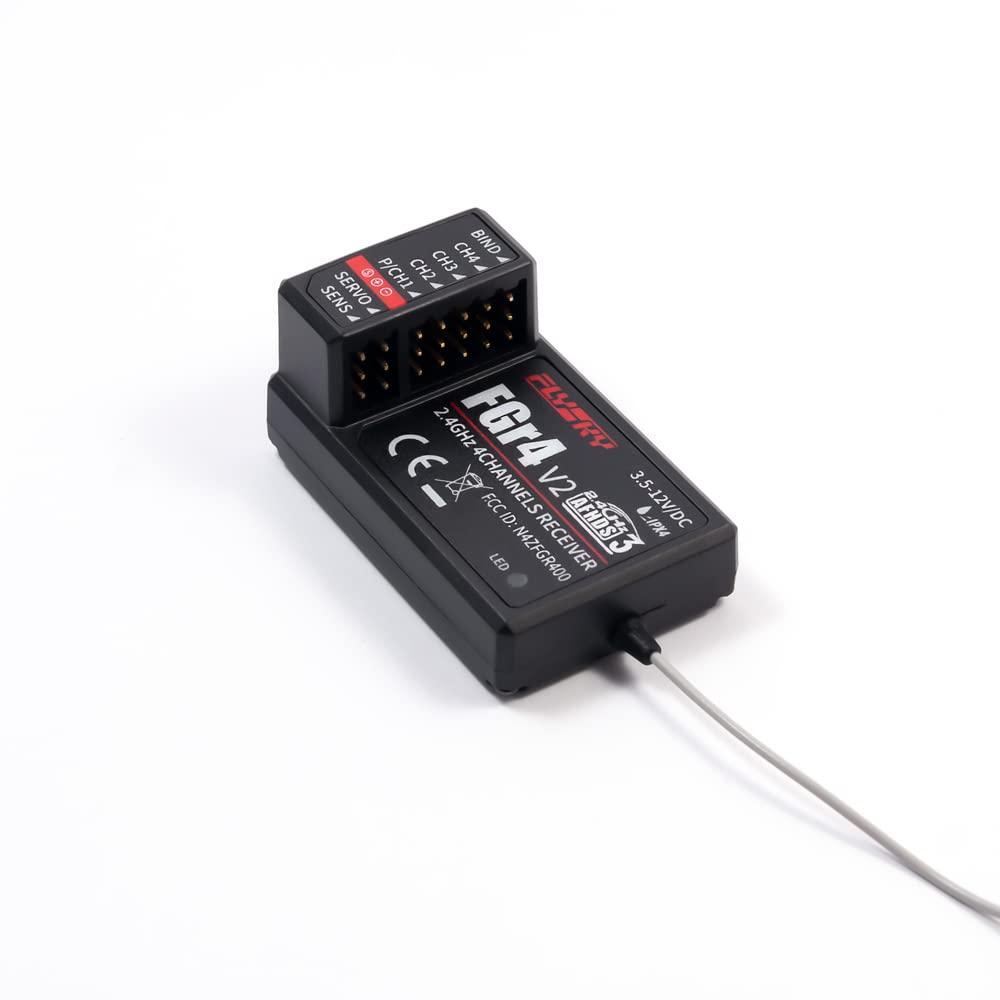 Flysky Receiver FS-FGr4 V2 4CH AFHDS3 2.4Ghz PPM IBUS Sbus Output for RC Car Truck Crawler Boat