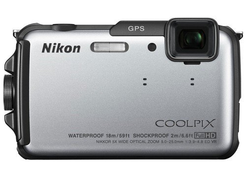 Nikon COOLPIX AW110 Wi-Fi and Waterproof Digital Camera with GPS (Silver)