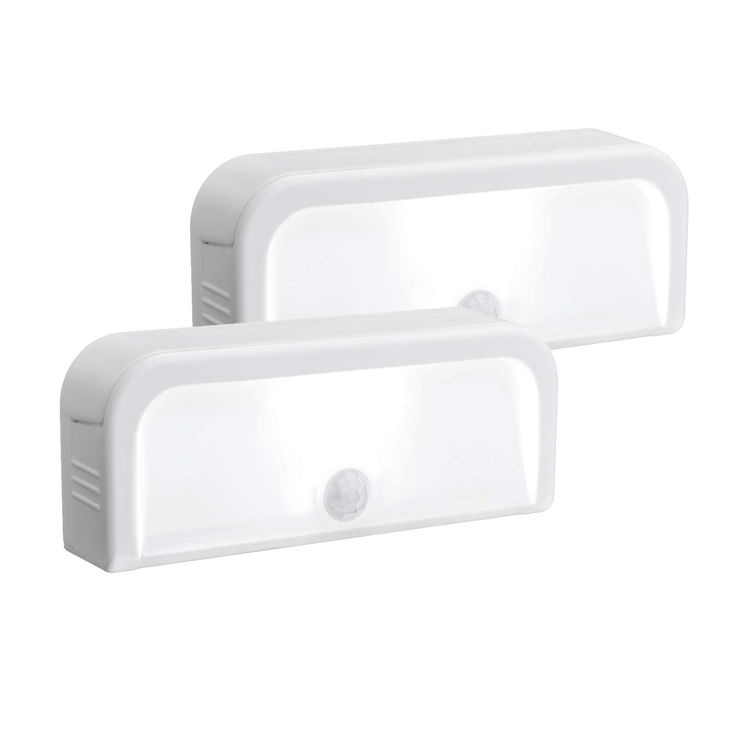 Mr. Beams MB702 Wireless Motion-Sensing Mini Stick-Anywhere LED Nightlights, Small, White, 2-Pack