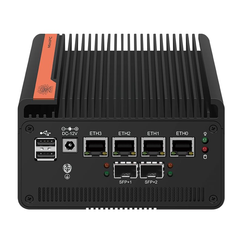 oaknode Firewall Appliance 10GbE Mini PC with SFP+, Intel Alder Lake N100 (4C/4T) 4xIntel I226-V 2.5GbE 2*Intel 82599ES 10GbE Firewall LTE Router Support AES-NI (N305, NO RAM NO ROM)