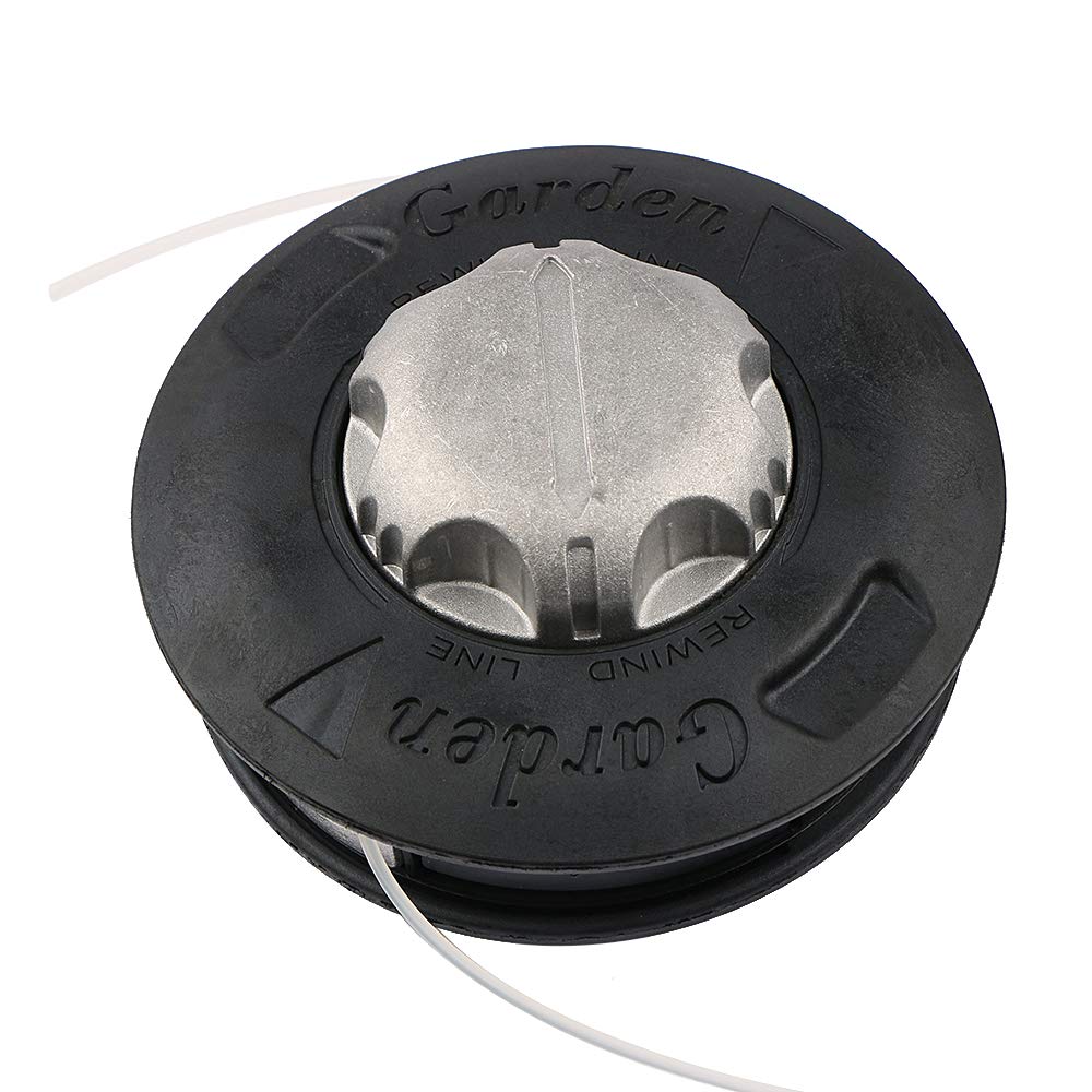 BGTOOL Alloy Universal Twister Bump Feed Line Trimmer Head Whipper Brush Cutter Brushcutter, Thread Size M10x1.25 Left Hand Lawn Mower